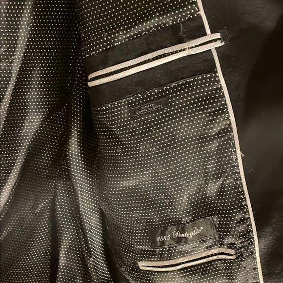 Joseph Aboud Men's Modern Slim Fit Black Velvet Blazer - Picture 10 of 13